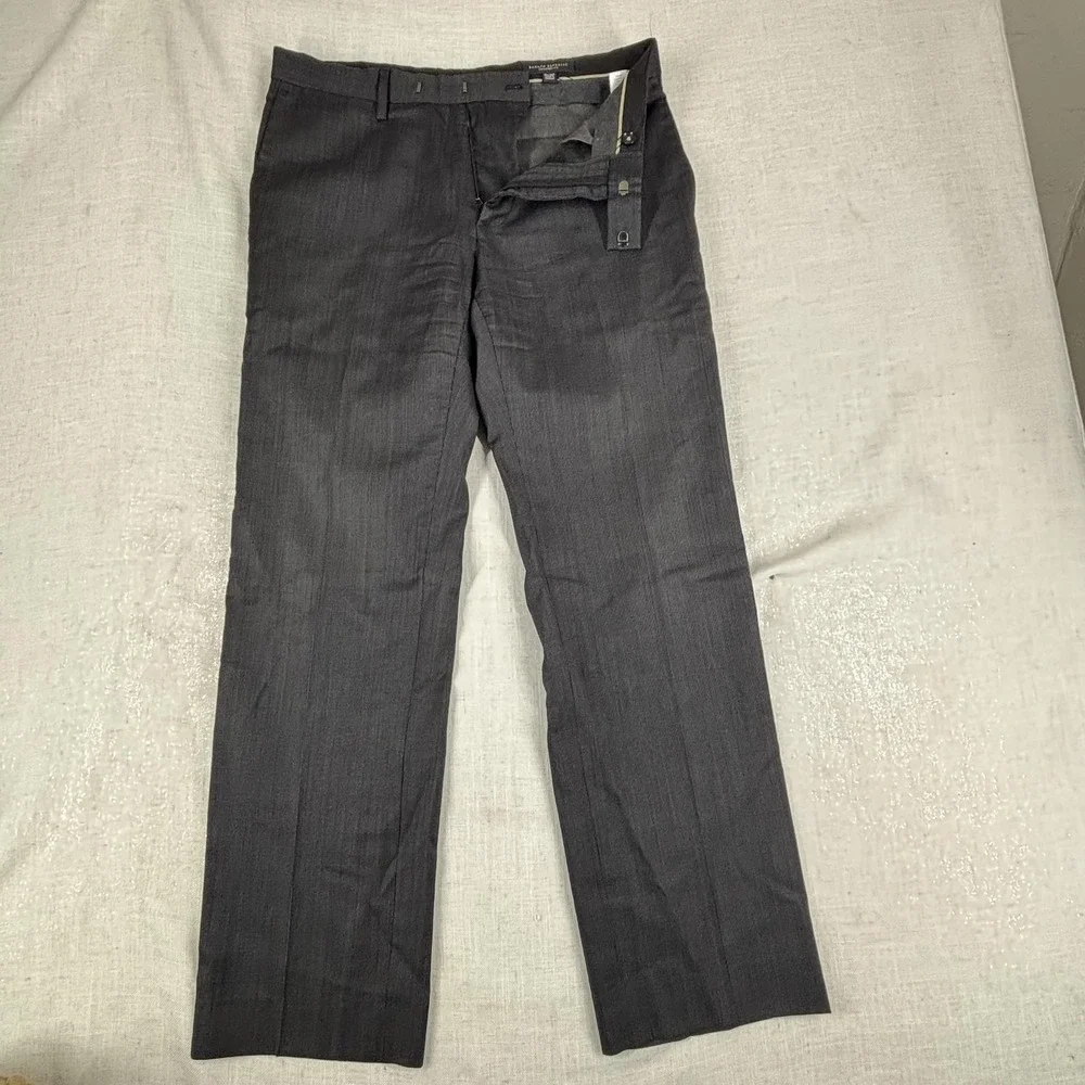 Banana Republic Pants Mens 31x32 Gray Tailored Fit Wool Dress‎ Slacks Workwear